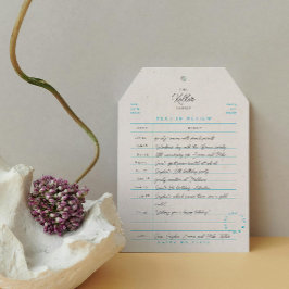 Festiva Tarjeta plana de vacaciones de revisión anual de t