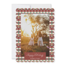 Tarjeta plana de vacaciones Felices Fiestas