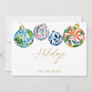 Festiva Tarjeta plana de vacaciones ornamentada Boho Felic