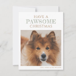 Festiva Tarjeta plana de vacaciones simple para Navidades 