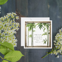 Tarjeta plana de verso bíblico personalizable de b