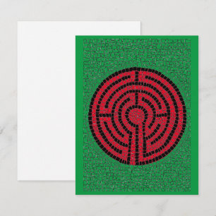 Festiva Tarjeta plana LABYRINTH IX 4.25x5.5