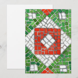 Festiva TARJETA PLANA MOSAICO DE FIESTAS 5x7 / Vertical