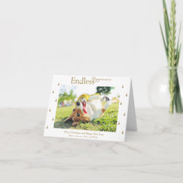Festiva Tarjeta Plegable de Felicidad Infinita para las Va