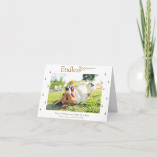 Festiva Tarjeta Plegable de Felicidad Infinita para las Va