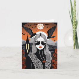 Festiva Tarjeta plegable de vibraciones de personalizable