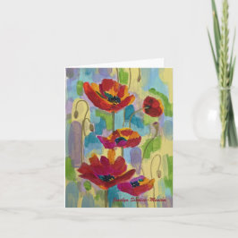 Festiva Tarjeta plegada de disquete abstracta