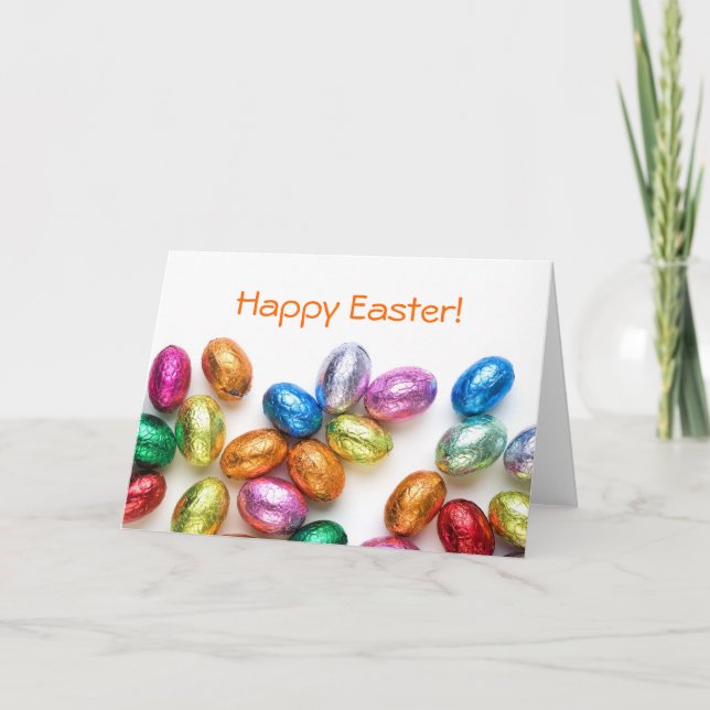 Festiva Tarjeta plegada de Pascua (Anverso)