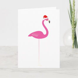 Festiva Tarjeta plegada Flamingo Holiday