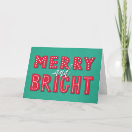 Festiva Tarjeta plegada para Navidades amargos y brillante