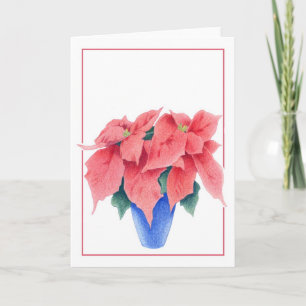 Festiva Tarjeta Poinsettia