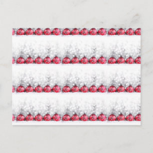 FESTIVA **TARJETA POSTAL PARA NAVIDADES** CON BOMBAS DE BO