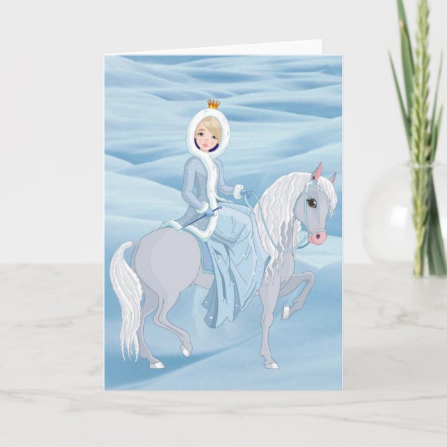 Festiva Tarjeta Princess de navidades (Anverso)