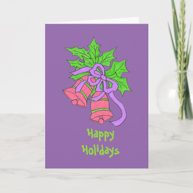 Festiva Tarjeta Purple Holiday (Anverso)