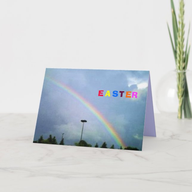 Festiva Tarjeta RÁINBOW EASTER (Anverso)