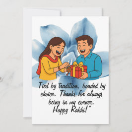 Festiva Tarjeta Raksha Bandhan