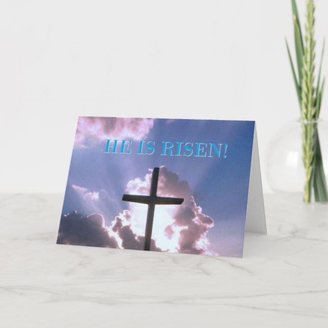 Festiva Tarjeta religiosa de Pascua (Anverso)