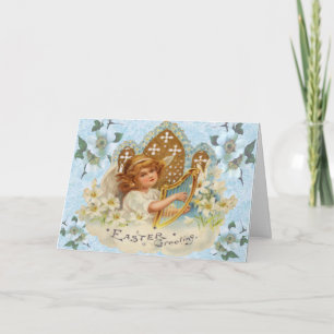 Festiva Tarjeta religiosa de Pascua de Ángel