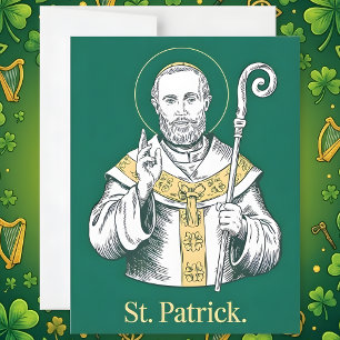 Festiva Tarjeta religiosa del día de San Patricio