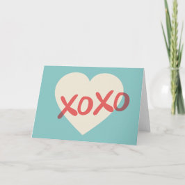 Festiva Tarjeta retra del el día de San Valentín del