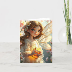 Festiva Tarjeta retrato de hadas de primavera