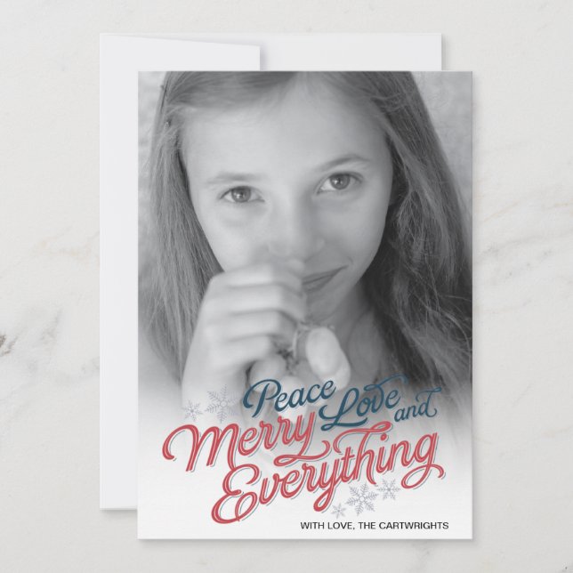 Festiva Tarjeta roja americana de la foto del día de (Anverso)