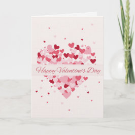 Festiva Tarjeta roja con tarjeta del día de San Valentín T