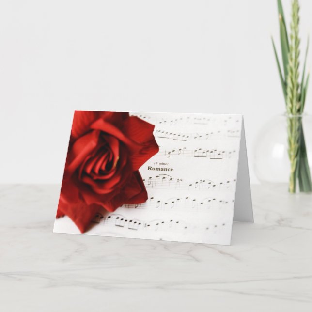 Festiva Tarjeta roja de romance (Anverso)