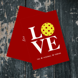 Festiva Tarjeta roja "Te quiero, pelota de bolas, para sie