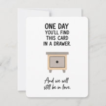 Tarjeta Romántica de Cajón para Novio Enamorado