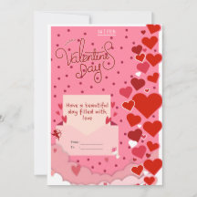Tarjeta Romántica del Día de San Valentín 