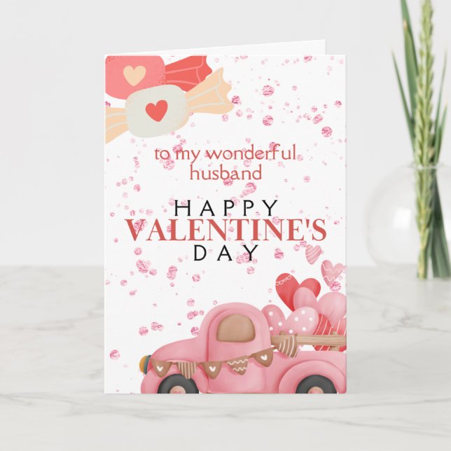 Festiva Tarjeta Romántica del Día de San Valentín para Esp (Anverso)