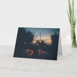 Festiva Tarjeta Romántica Feliz Año Nuevo