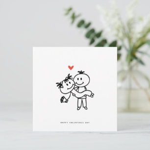 Festiva Tarjeta romántica - Tarjeta de Día de San Valentín