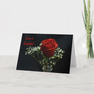 Festiva Tarjeta Rosa Roja/Principito
