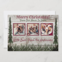 Tarjeta rusa de Navidades fotográficos