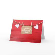 Tarjeta Rustic Romance Valentines