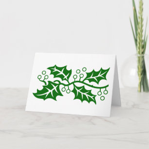 Festiva Tarjeta - Saludo - Salve Holly