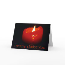 Tarjeta - Saludo - velas de Navidades