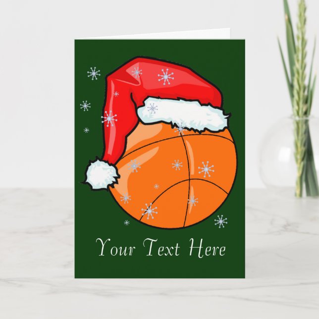 Festiva Tarjeta - Santa Basketball (Anverso)