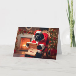 Festiva Tarjeta Santa de la lista de control de perros de