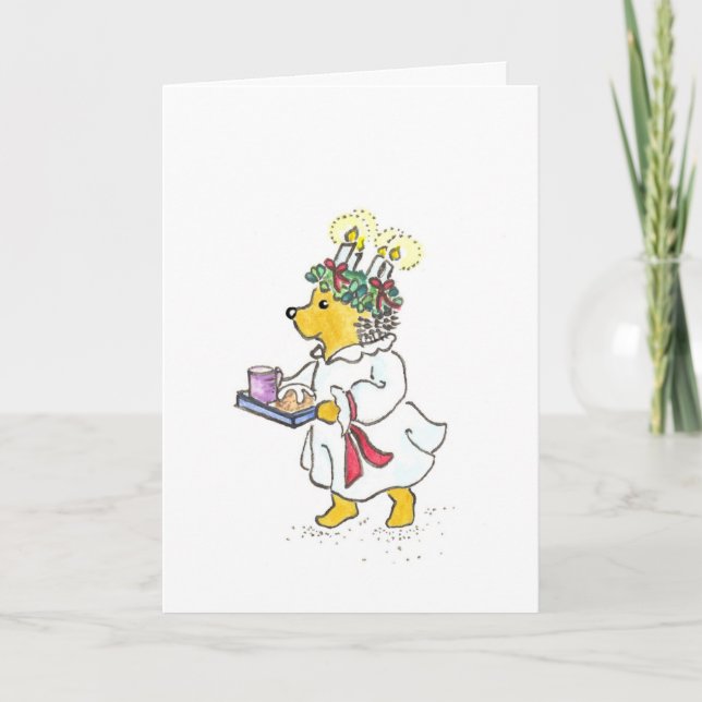 Festiva Tarjeta Santa Lucía (Anverso)