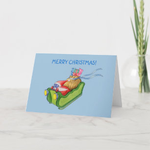 Festiva Tarjeta Santa moderna