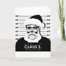 Festiva Tarjeta Santa Mugshot
