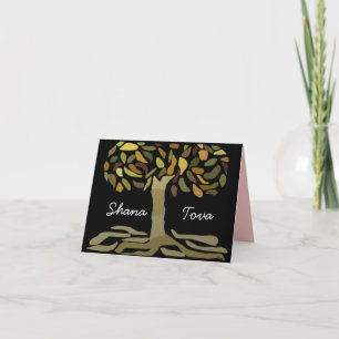 Festiva Tarjeta Shana Tova Árbol de la Vida