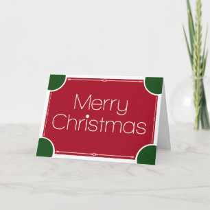 Festiva Tarjeta simple de Navidades Art Deco