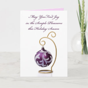 Festiva Tarjeta simple de Navidades por placer