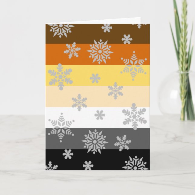 Festiva Tarjeta simple y elegante para Navidades del orgul (Anverso)