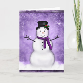 Festiva Tarjeta Snowman
