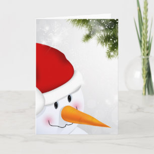 Festiva Tarjeta Snowman